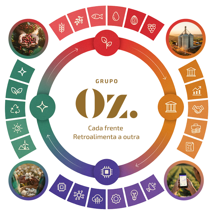 Diagrama do ciclo integrado do Grupo Oz.Inc